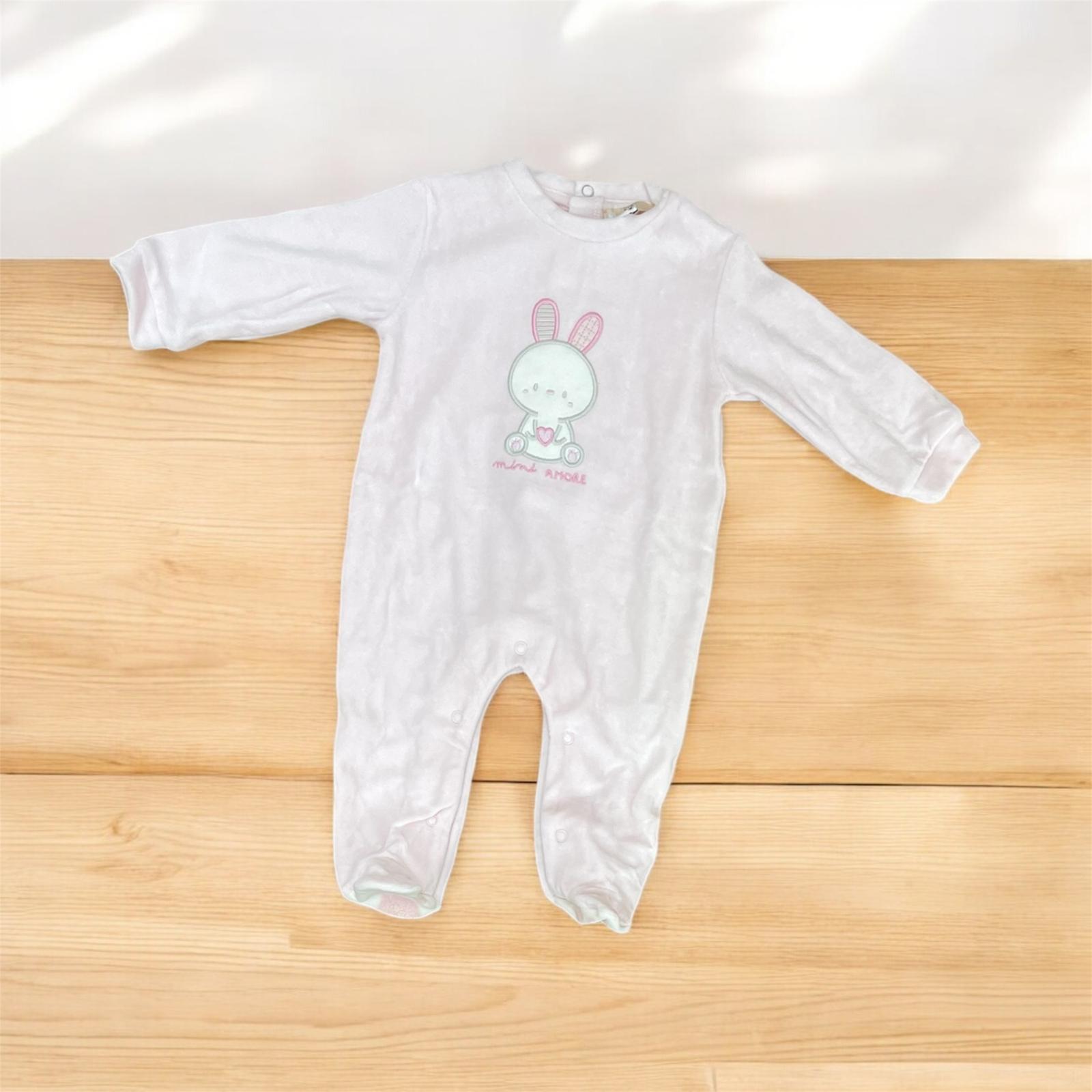 Tutina in Ciniglia Femmina da 0/1/3/6/9/12 mesi in cotone